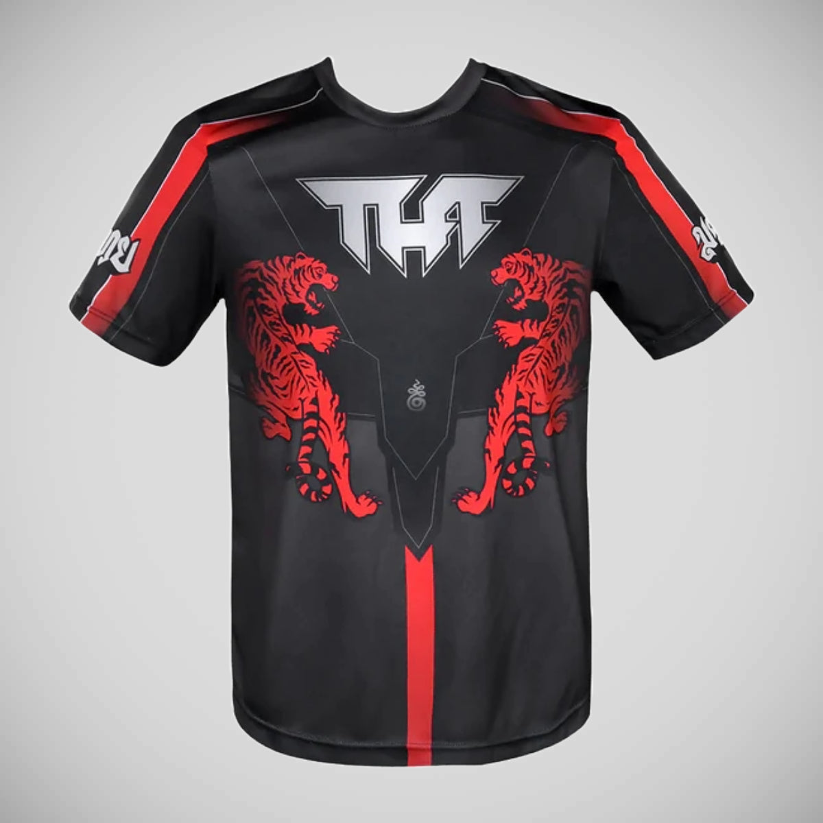 Tuff Sport Double Tiger com T-Shirt Mythical Forest Creaturas Thai Black