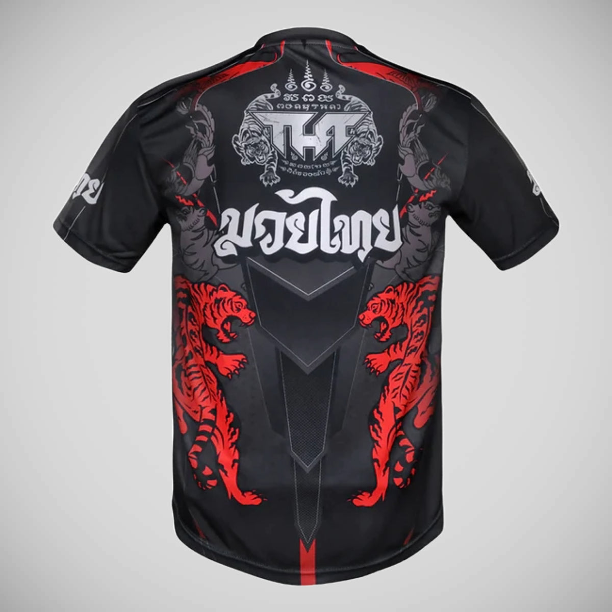 Tuff Sport Double Tiger com T-Shirt Mythical Forest Creaturas Thai Black