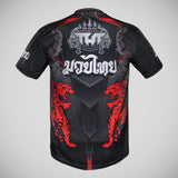 Tuff Sport Double Tiger com T-Shirt Mythical Forest Creaturas Thai Black