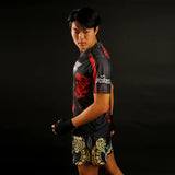 Tuff Sport Double Tiger com T-Shirt Mythical Forest Creaturas Thai Black