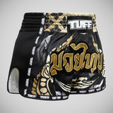 TUFF Sport MRS201 Retro Style Thai King Of Naga Muay Thai Szorty Czarne