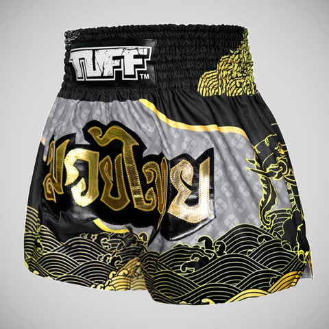 Black TUFF Sport MS654 Waree Kunchorn Muay Thai Shorts