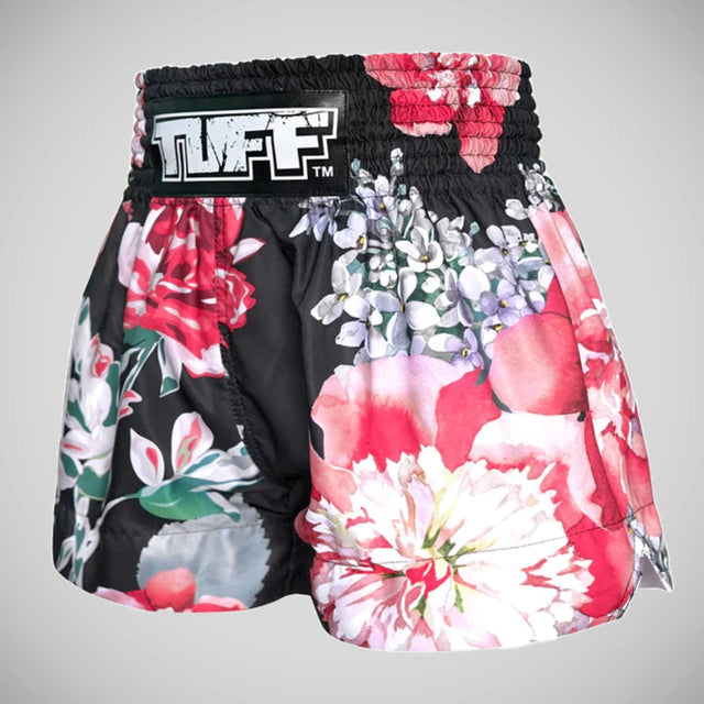 TUFF Sport MS655 Wild Thorns Muay Thai Shorts Black