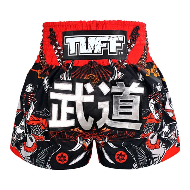 TUFF Sport MS660 Tora Samurai Muay Thai Shorts Black