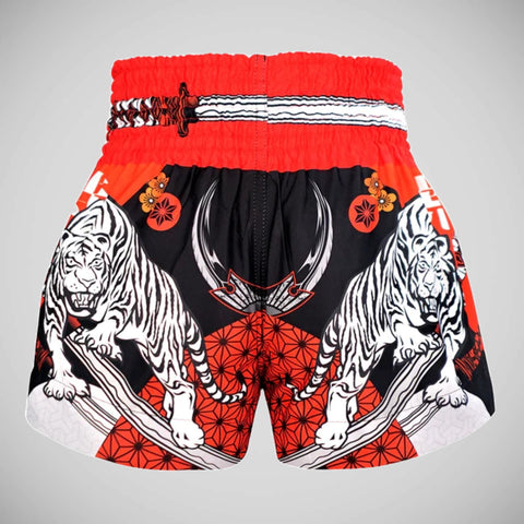 Black TUFF Sport MS660 Tora Samurai Muay Thai Shorts