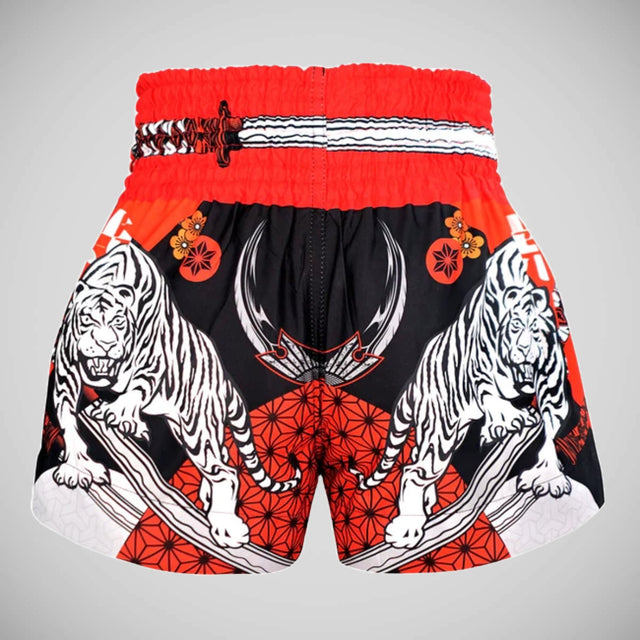 TUFF Sport MS660 Tora Samurai Muay Thai Shorts Black