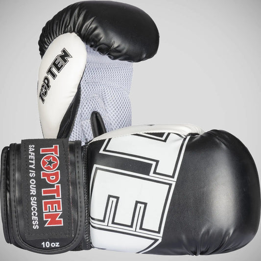 Black Top Ten NK3 Boxing Gloves