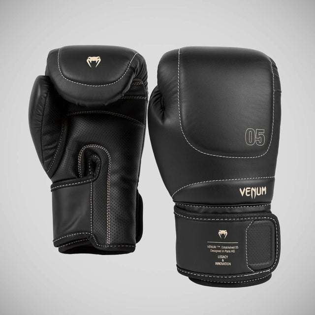 Black Venum Impact Evo Boxing Gloves   