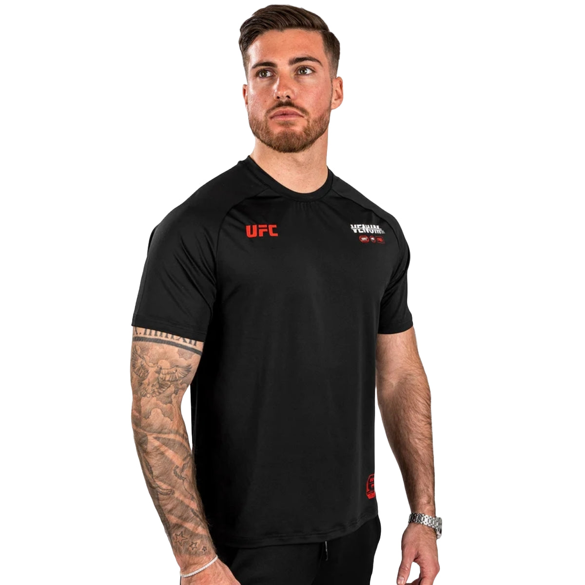 Venum UFC Adrenaline Authentic Fight Week Dry Tech T-Shirt Black