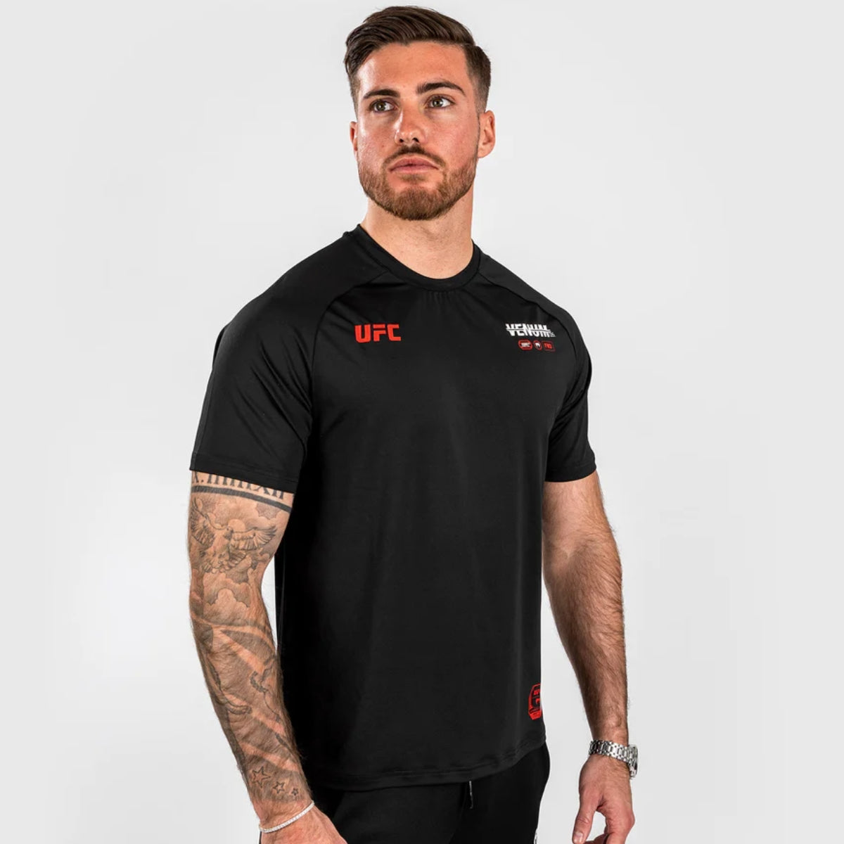 Venum UFC Adrenaline Authentic Fight Week Dry Tech T-Shirt Black