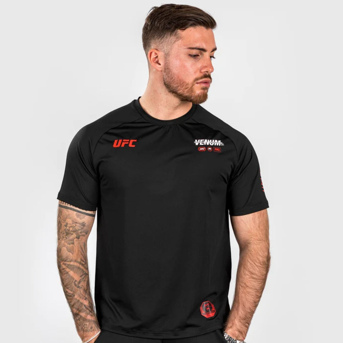 Venum UFC Adrenaline Authentic Fight Week Dry Tech T-Shirt Black