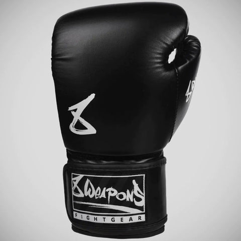 Black/White 8 Weapons Pure Boxing Gloves