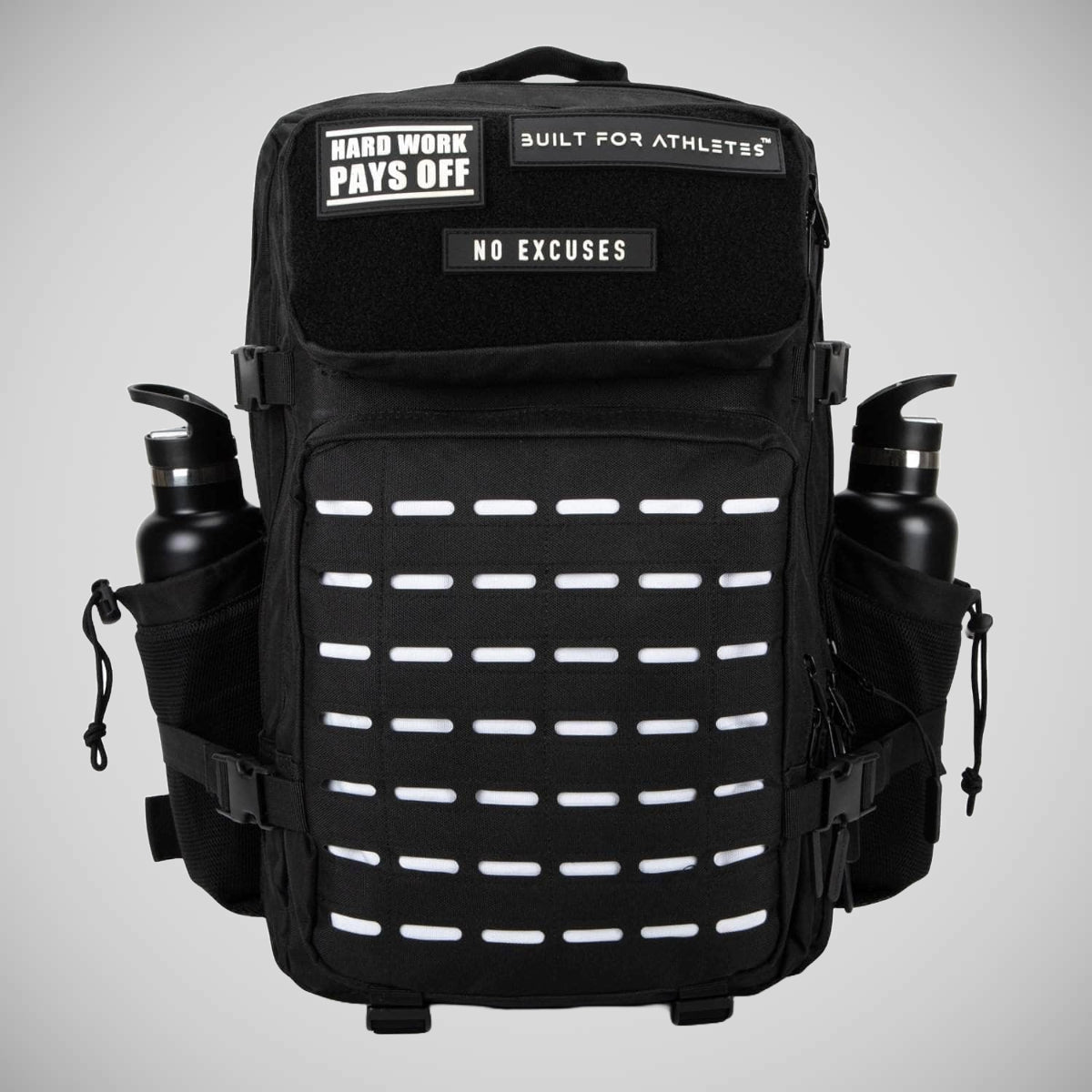 Black/White Built For Athletes Large Gym Backpack   