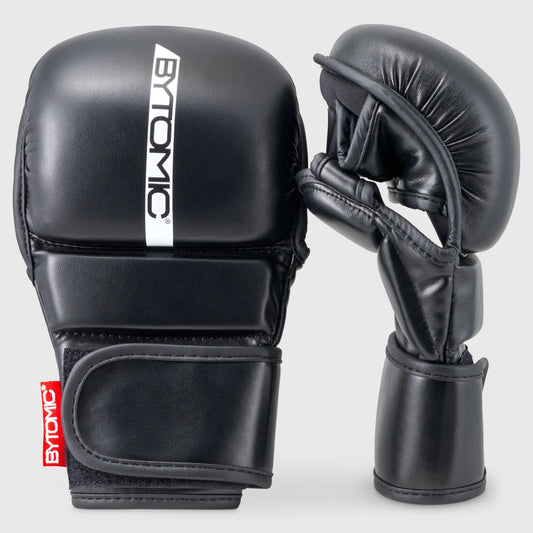 Black/White Bytomic Red Label MMA Sparring Gloves