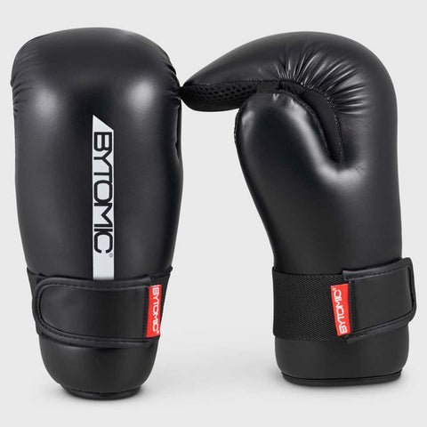 Black/White Bytomic Red Label Pointfighter Gloves