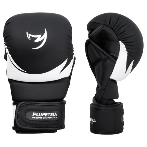 Black/White Fumetsu Ghost S3 MMA Sparring Gloves