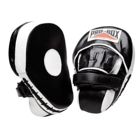 Pro-Box Hi-Impact Leather Coaching Focus Mitts Black/White
