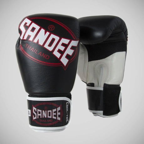 Sandee Cool-Tec 3-Tone Boxing Gloves Black/White/Red