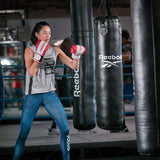 Reebok 4ft PU Punch Bag Black/White