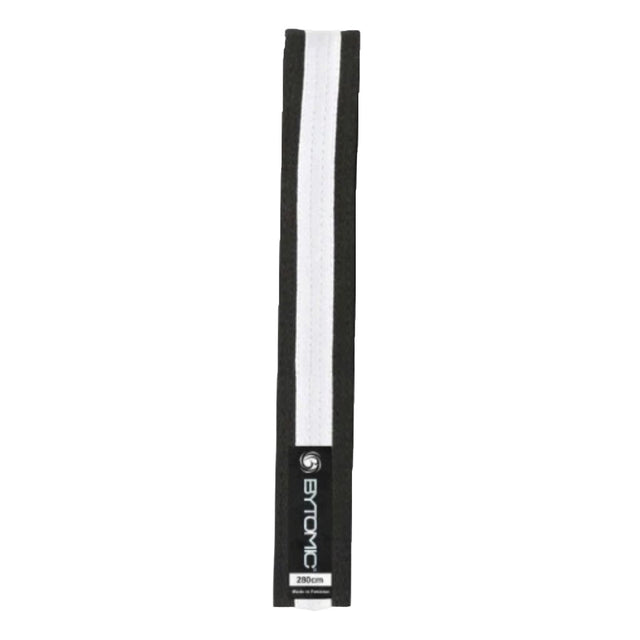 Bytomic Martial Arts Belt Black/White Stripe