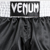 Black/White/White Venum Classic Muay Thai Shorts   