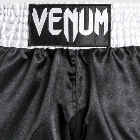 Black/White/White Venum Classic Muay Thai Shorts