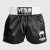 Venum Pantalones cortos clásicos de muay tailandés negro/blanco/blanco