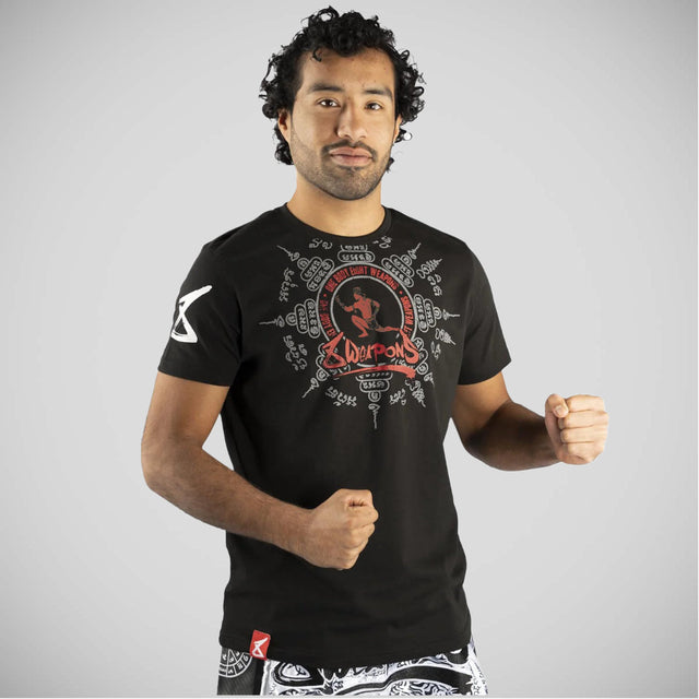 8 Weapons Eight Ways Yant Muay Thai T-Shirt Black