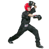 Top Ten Kinderen mesh kickboks broek zwart/zwart
