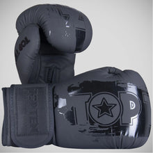 Black/Black Top Ten Power Ink Black'n'Black Boxing Gloves