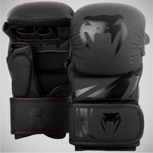 Black/Black Venum Challenger 3.0 MMA Sparring Gloves