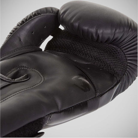 Black/Black Venum Elite Boxing Gloves   