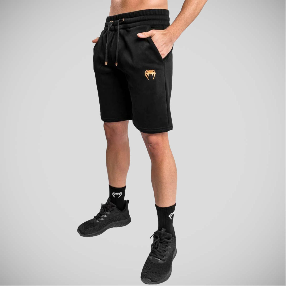 Venum Klassiska bomullshorts svart/brons