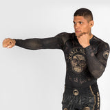 Rash Guard z długim rękawem Venum Santa Muerte Dark Side w kolorze czarnym/brązowym