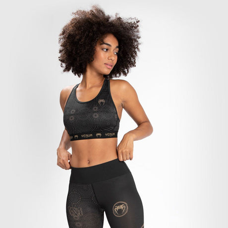Venum Women Santa Muerte Dark Side Sports Bra Black/Brown