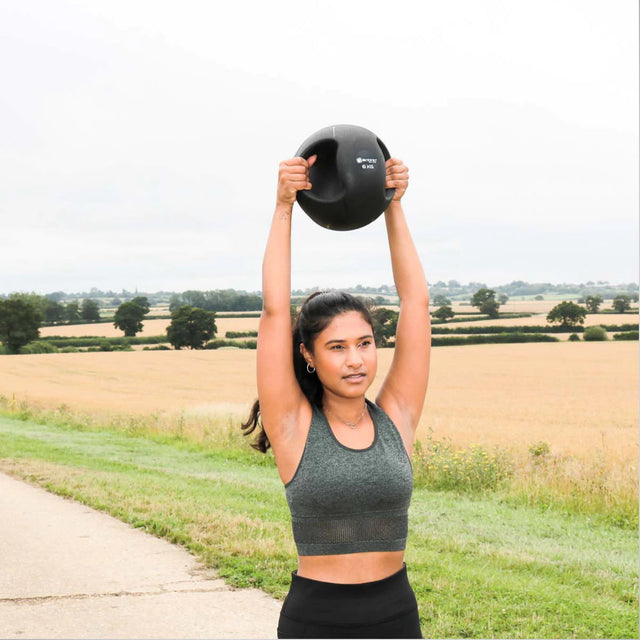 Bytomic Double Grip Medicine Ball 6kg Black