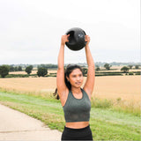 Baytomik çift kavrama ilaç topu 8kg siyah