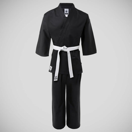 Black Bytomic Kids 100% Cotton Student Karate Uniform