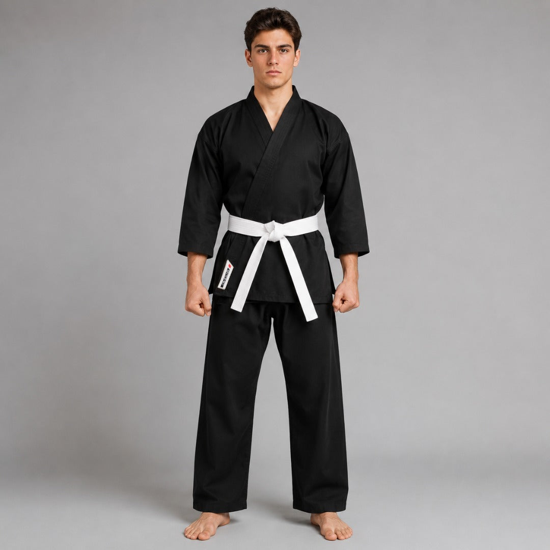 Bytomic Red Label 7oz Cotton Karate Uniform Black
