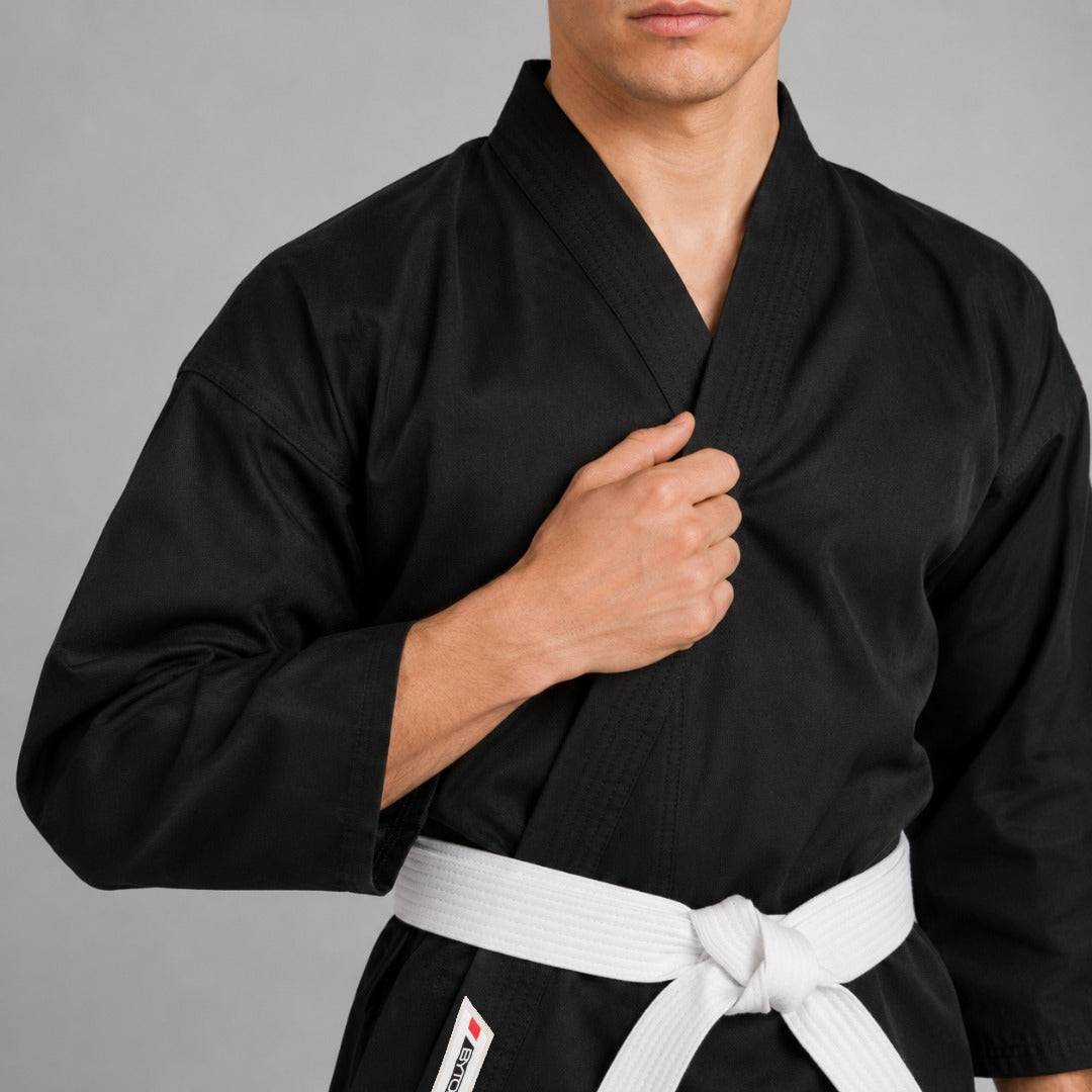 Bytomic Red Label 7oz Cotton Karate Uniform Black