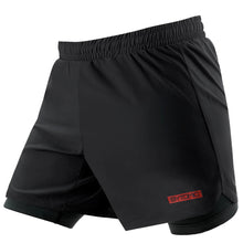 Black Bytomic Red Label Dual Layer Training Shorts