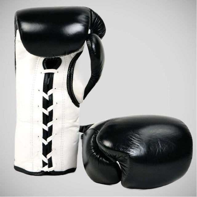 Fairtex BGL3 Lace-Up Boxing Gloves Black