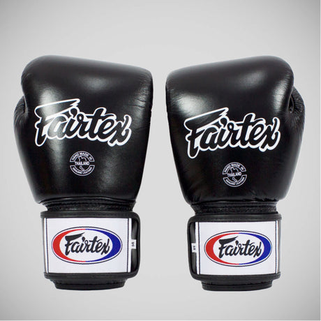 Black Fairtex BGV1-B Breathable Boxing Gloves   