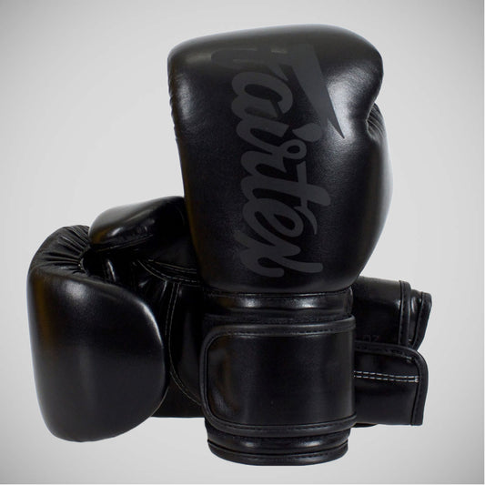 Black Fairtex BGV14 Microfiber Boxing Gloves
