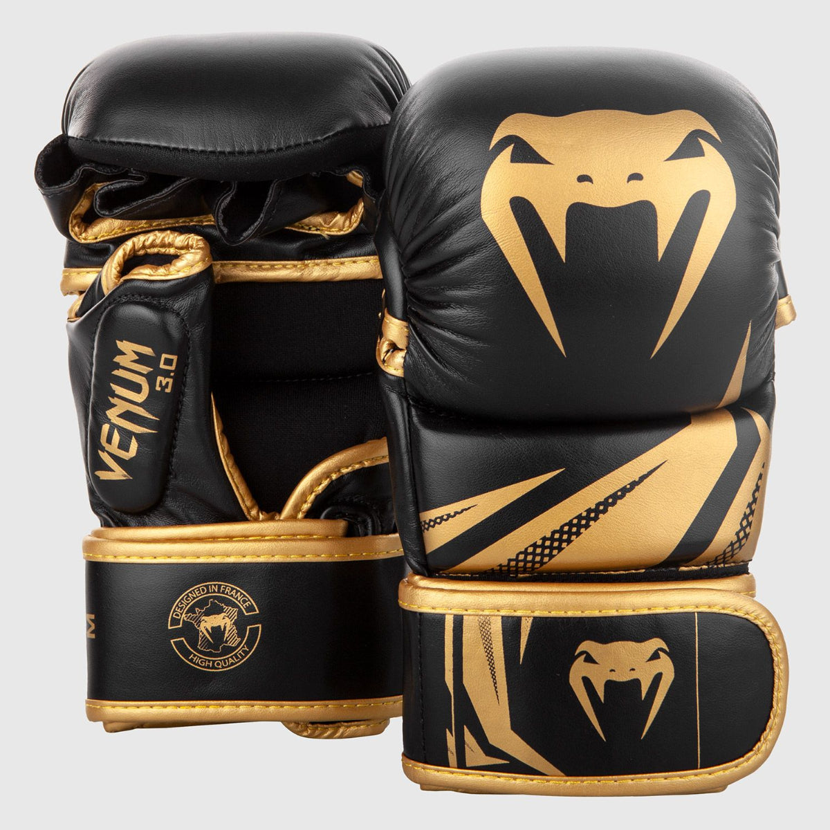 Black/Gold Challenger 3.0 MMA Sparring Gloves   