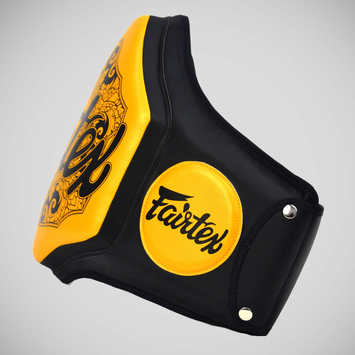 Fairtex BPV3 Microfiber Belly Pad Black/Gold