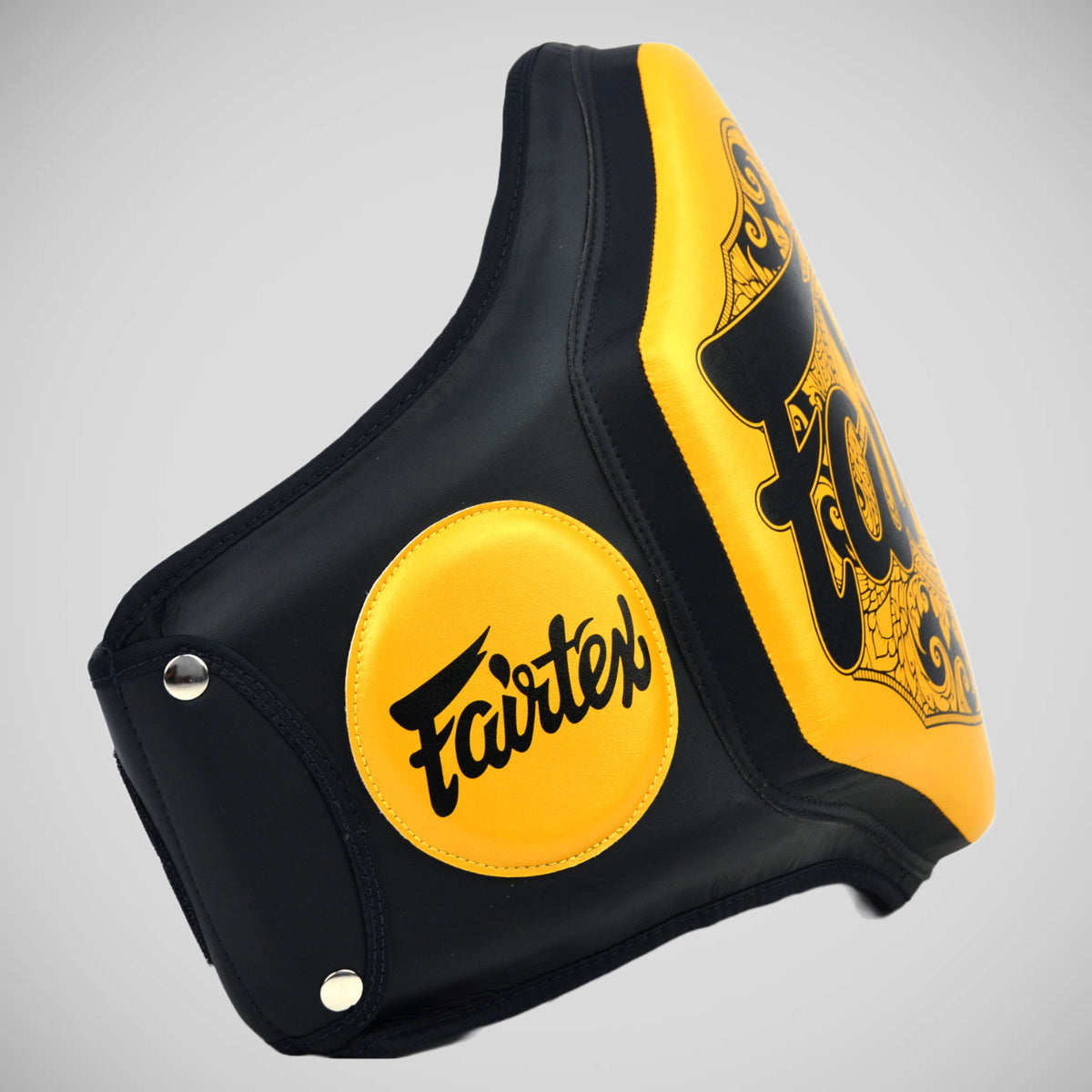 Fairtex BPV3 Microfiber Belly Pad Black/Gold