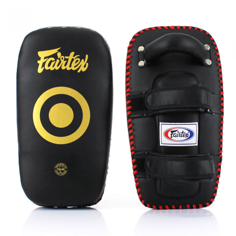 Black/Gold Fairtex KPLC5 Light Weight Thai Kick Pads