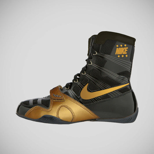 Black/Gold Nike Hyper KO Boxing Boots