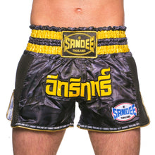 Black/Gold Sandee Supernatural Power Thai Shorts